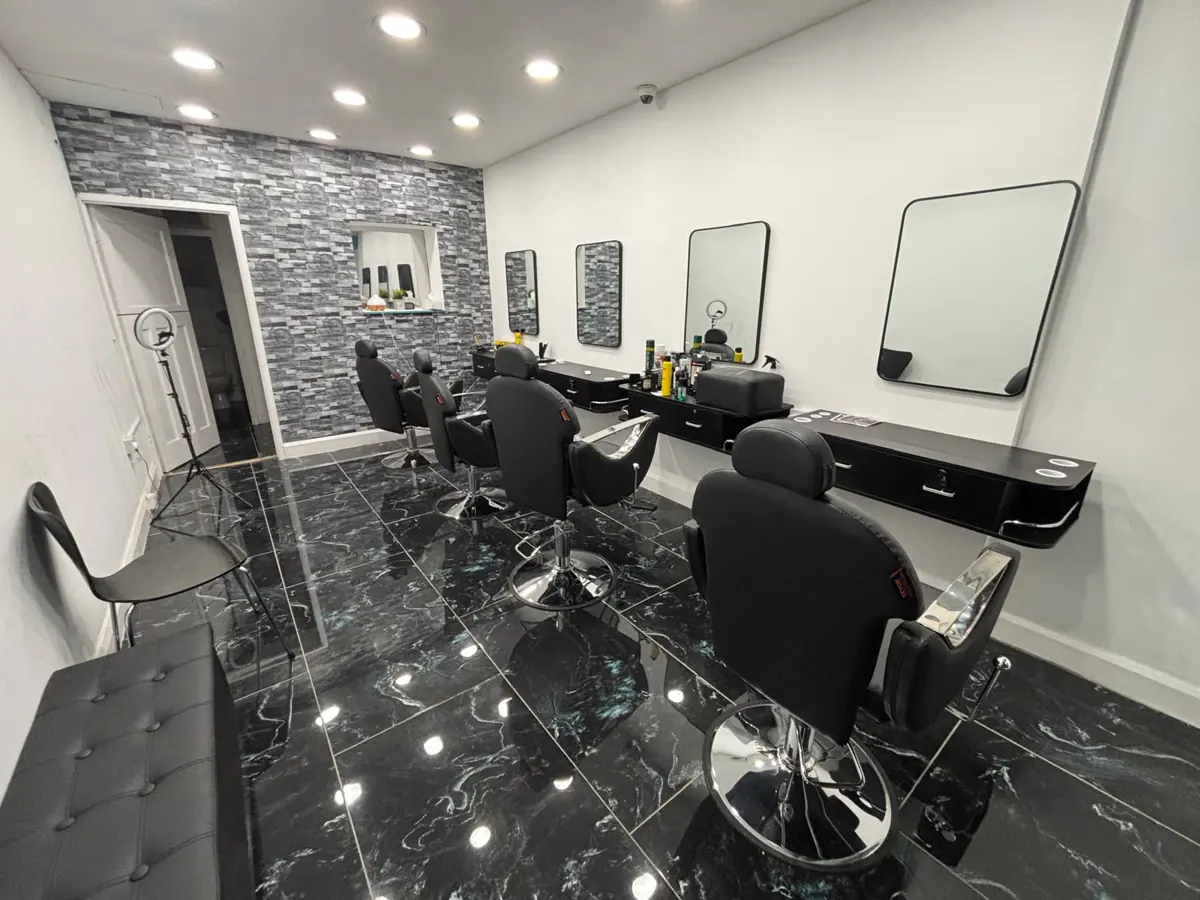 Chairs and stations at HT Hair Studio